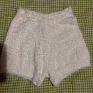 Cute Forever 21 fluffy white shorts